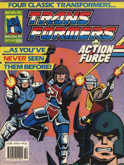 UK issue #248 - Wow, an actual UK cover that references a US story!