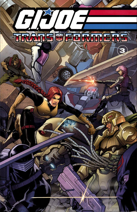G.I. Joe/Transformers Volume 3; art by Brendan Cahill and Romulo Fajardo Jr.