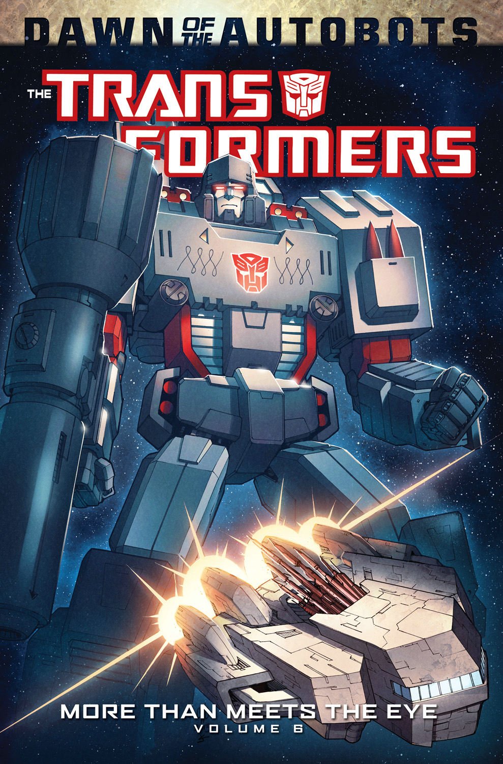 More Than Meets the Eye Volume 6 – cover art by Casey Coller and Joana Lafuente