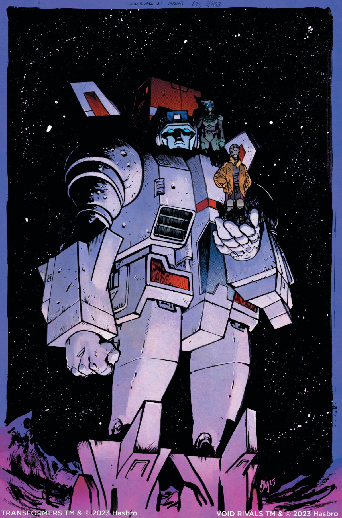 Initial poster featuring Jetfire, Darak and Solila (2023).
