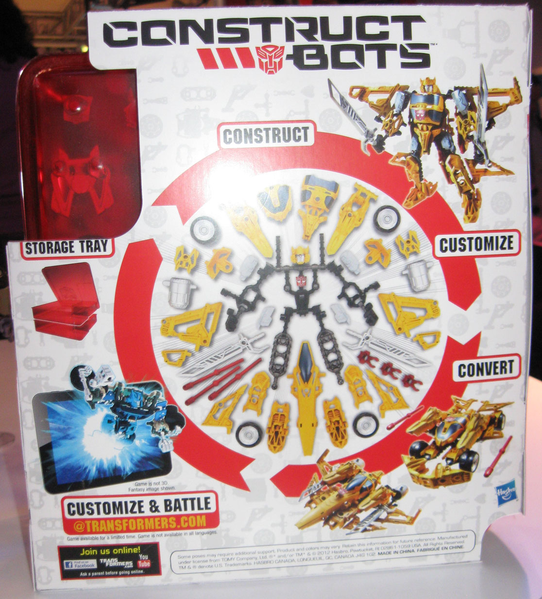 Triple Changer Bumblebee's boxback