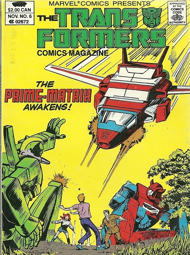 The Transformers Comics Magazine #6 (Marvel US, 1987)