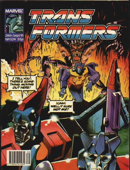 UK issue #324 - Grimlock came last in the Dance Dance Revolution championship.