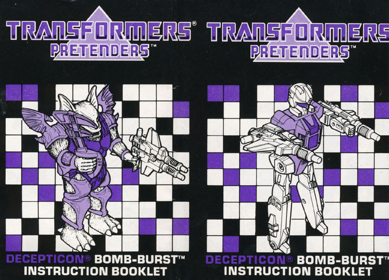 1988: the Pretenders got a double cover panel. The first wave Pretenders had straight line art of the toys...