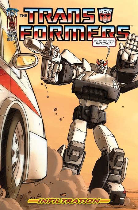 Infiltration #2 cover C - Prowl, being his usual self.