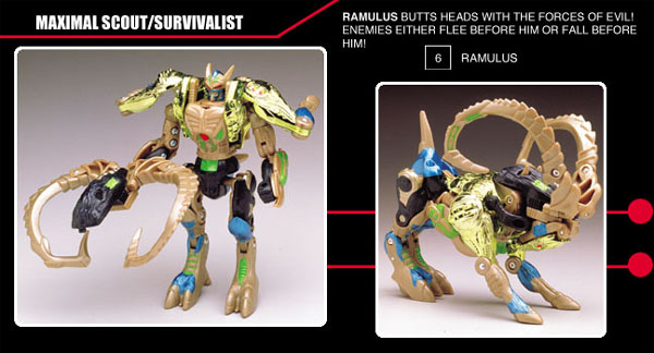 An abandoned redeco of Transmetal 2 Ramulus.