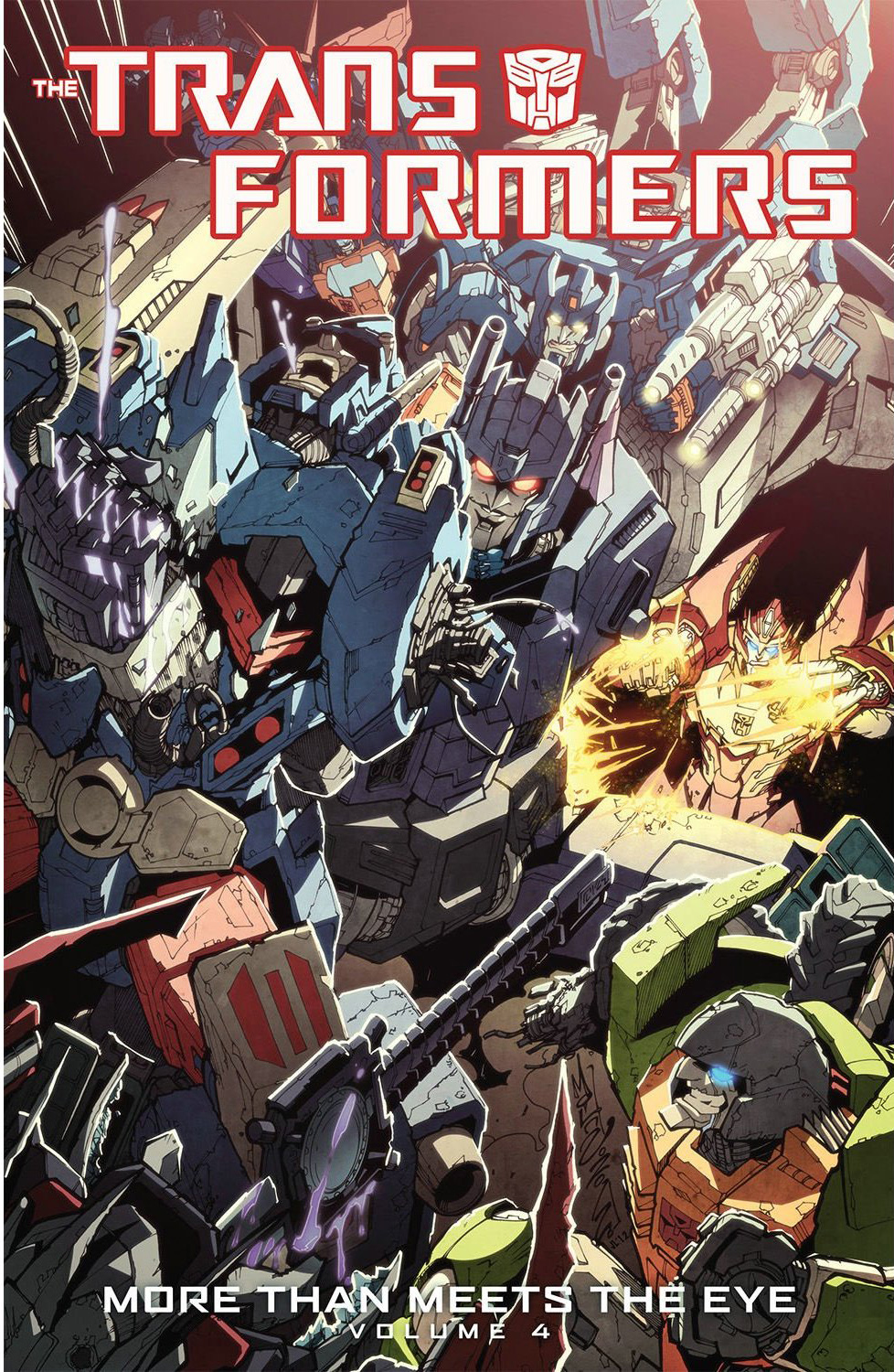 More than Meets the Eye Volume 4 – cover art by Alex Milne and Joana Lafuente