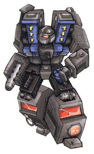 Cybertron Anti-Blaze's bio picture from Hasbro Transformers Collectors' Club #11.
