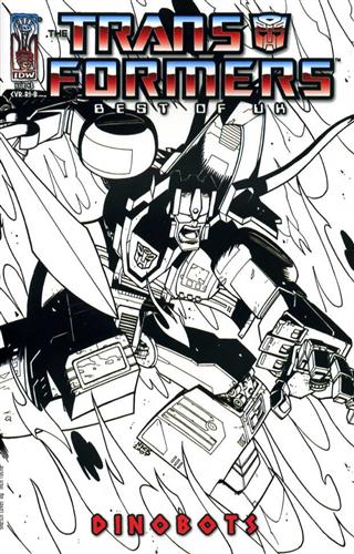 The Transformers: Best of UK: Dinobots #3 cover RI-B; reprints Parts 3-4 (IDW Publishing, 2007)