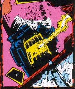 The Generation 2 comics were all about big guns and nightmarish visions. Panel from "War Without End!"