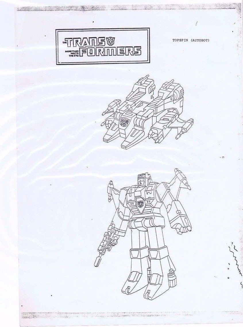 Topspin's Generation 1 cartoon character model (unused)