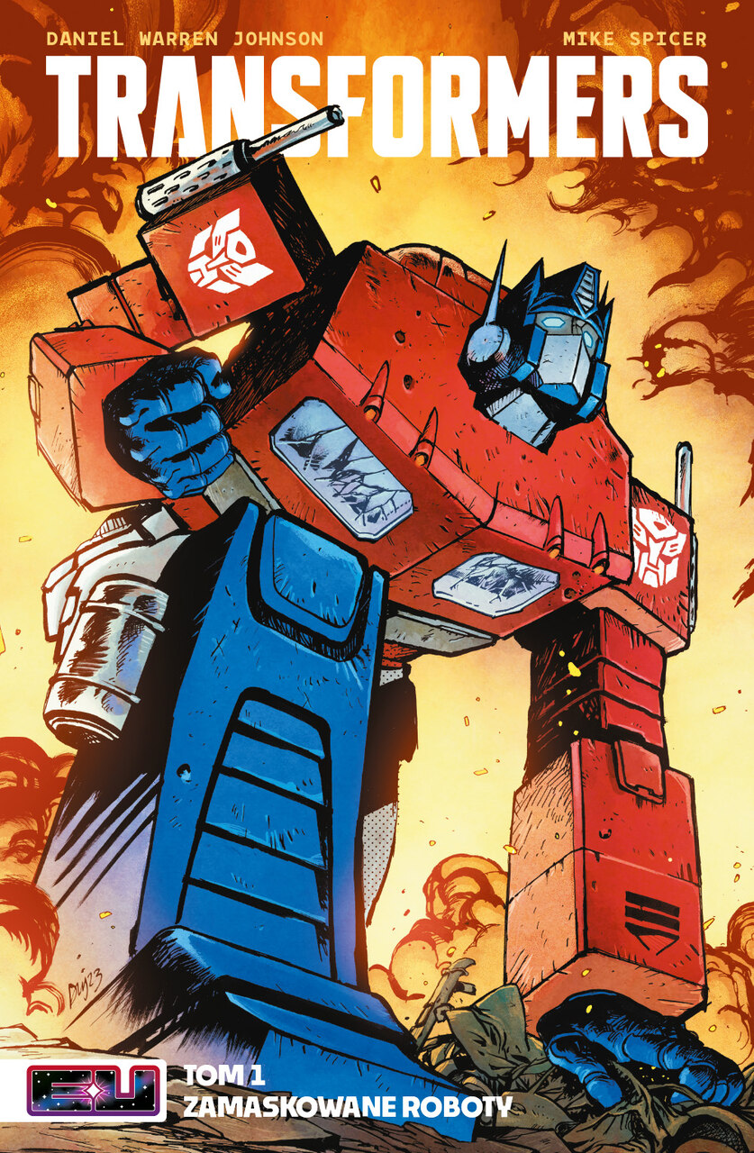 Tom 1: Zamaskowane Roboty – cover art by Daniel Warren Johnson & Mike Spicer