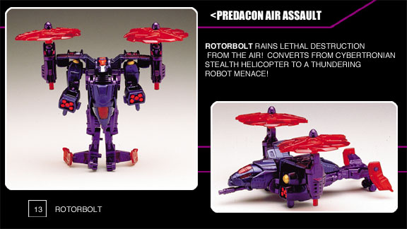 Catalog photo of the Wrecker Rotorbolt toy