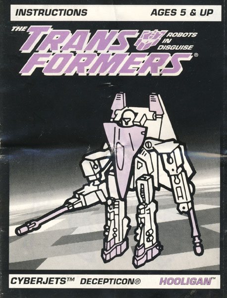 1995: Hooligan's art is not only terrible, but he's not even transformed correctly.
