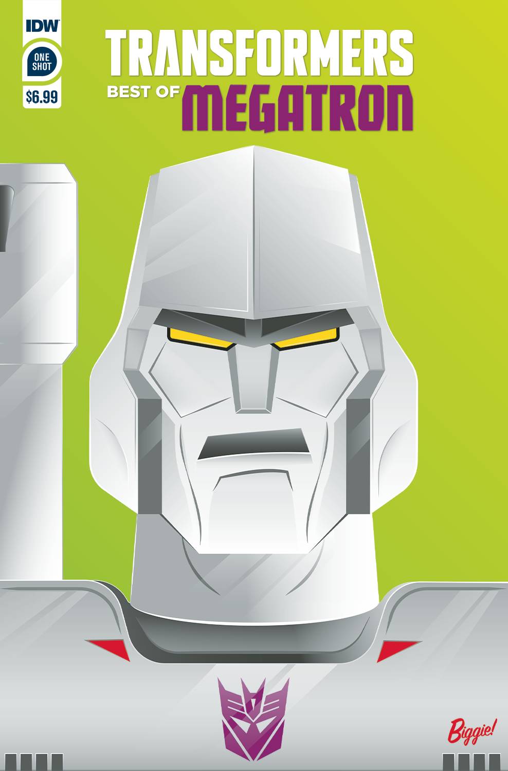 Best of Megatron – cover art by James Biggie