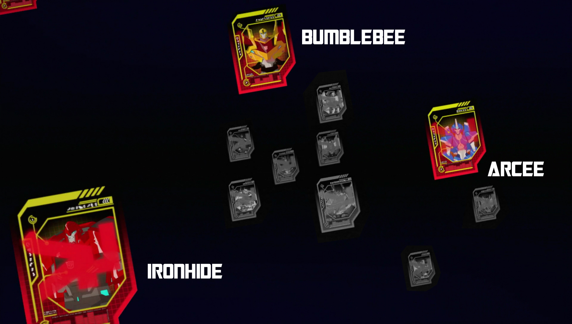 Bumblebee, Arcee, and Ironhide