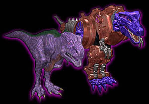 Megatron's beast mode reference picturing the increase in size between season 1 and 2