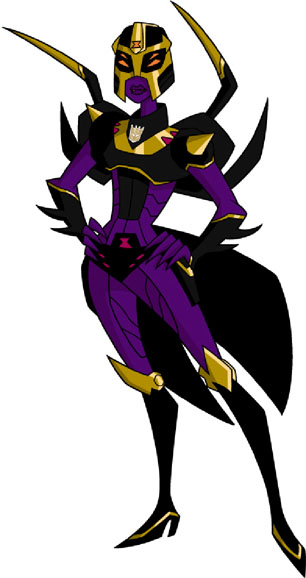 Near-final Blackarachnia robot mode design