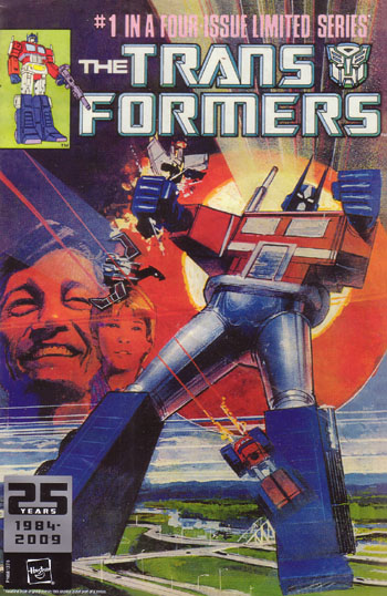 Pack-in with 25th Anniversary Optimus Prime toy (Hasbro, 2009)