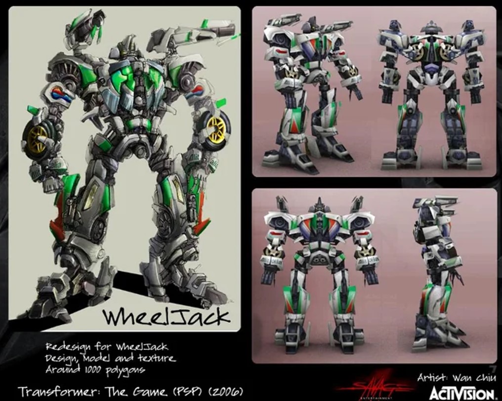 Transformers The Game concept