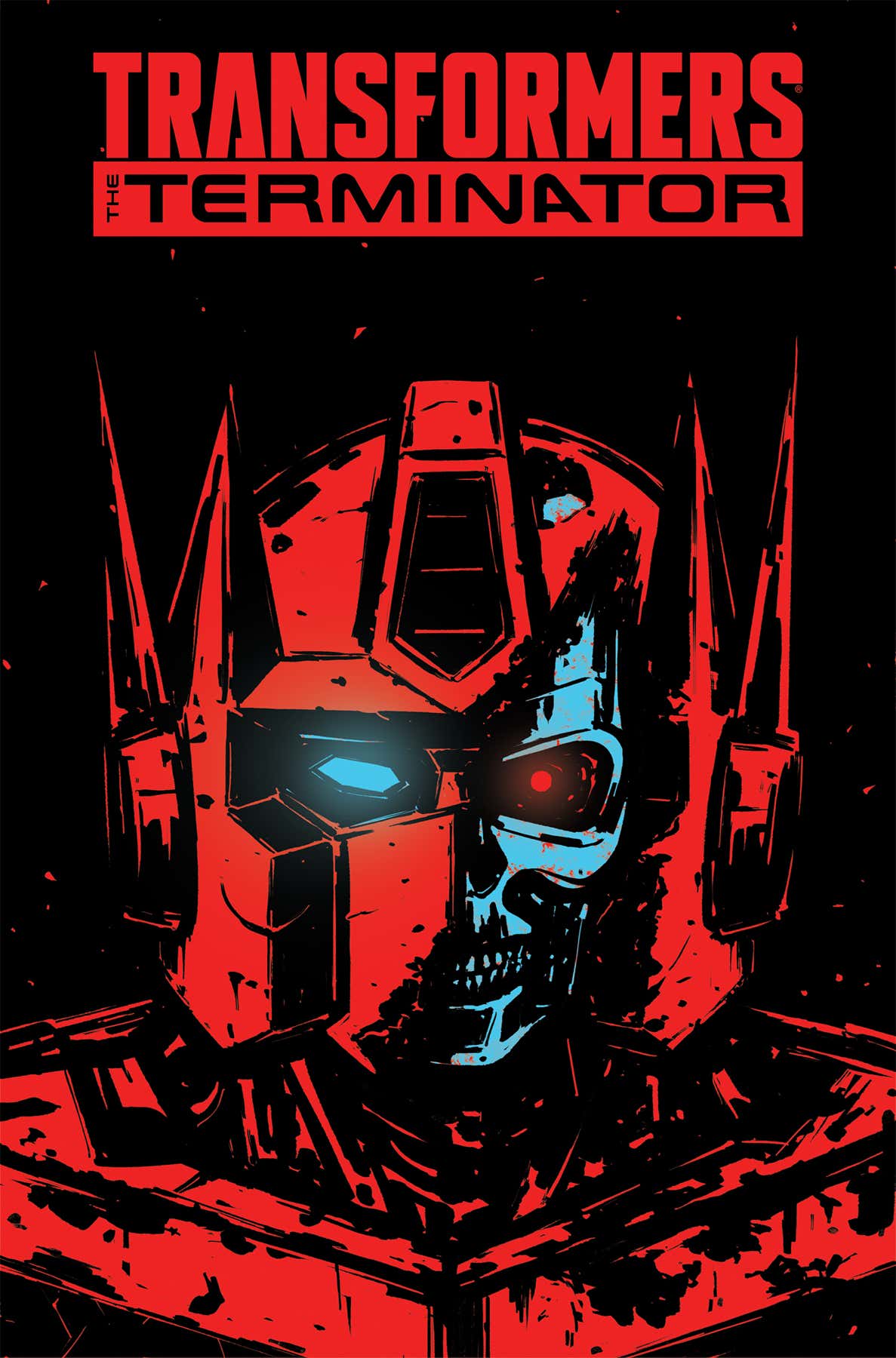 Transformers vs. The Terminator; cover art by Gavin Fullerton