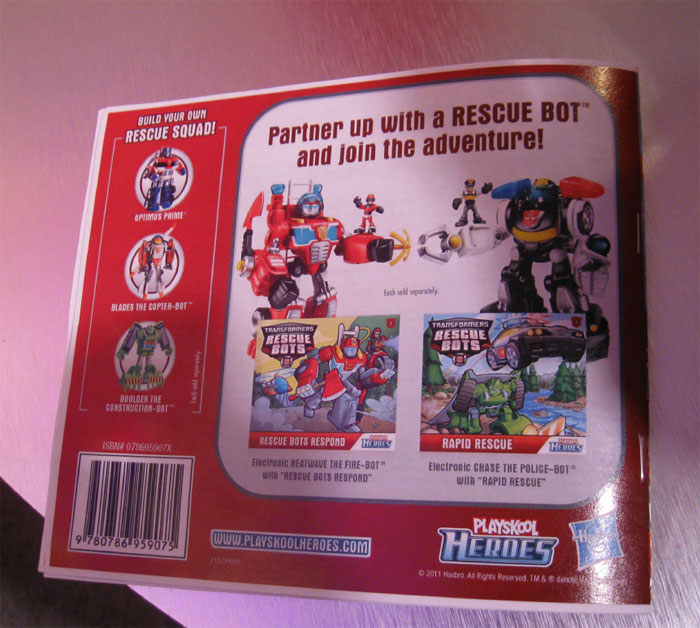 The back cover of "Prime Alert," which promises at least two other stories.