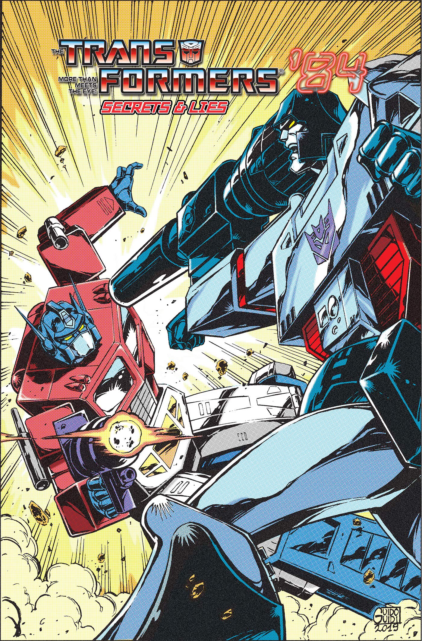 Transformers '84: Secrets & Lies TPB; cover art by Guido Guidi